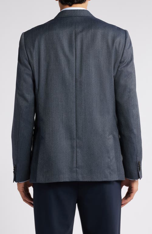 Tiger Of Sweden Jeen Wool Blend Double Breasted Sport Coat In Dusty Blue