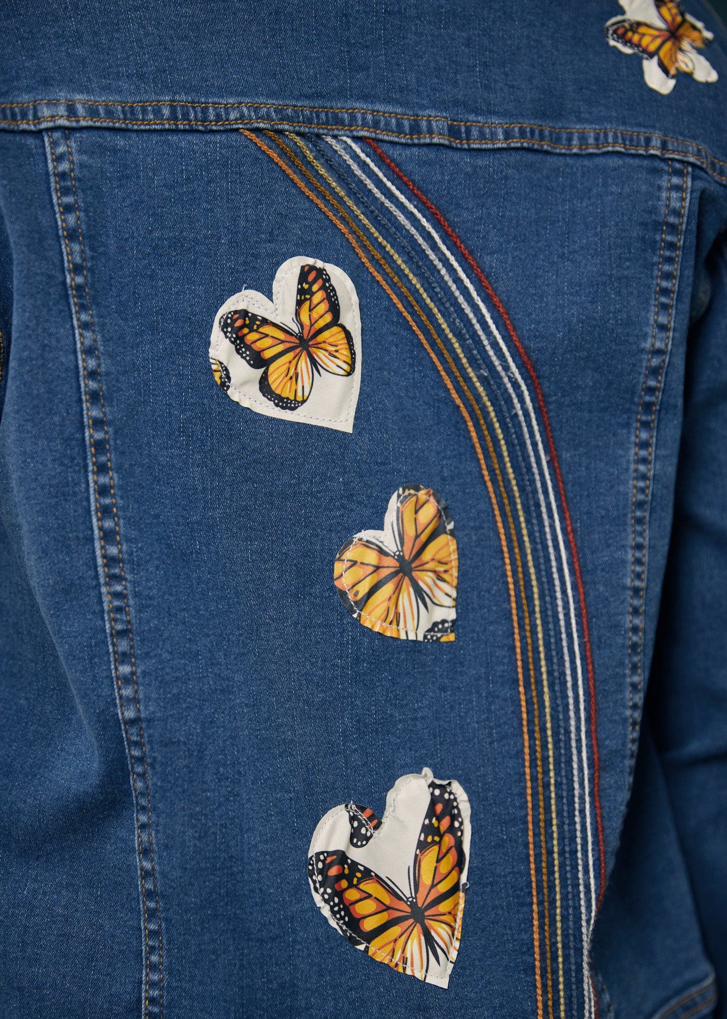 ModCloth Over the Rainbow Denim Jacket (Women) | Nordstrom