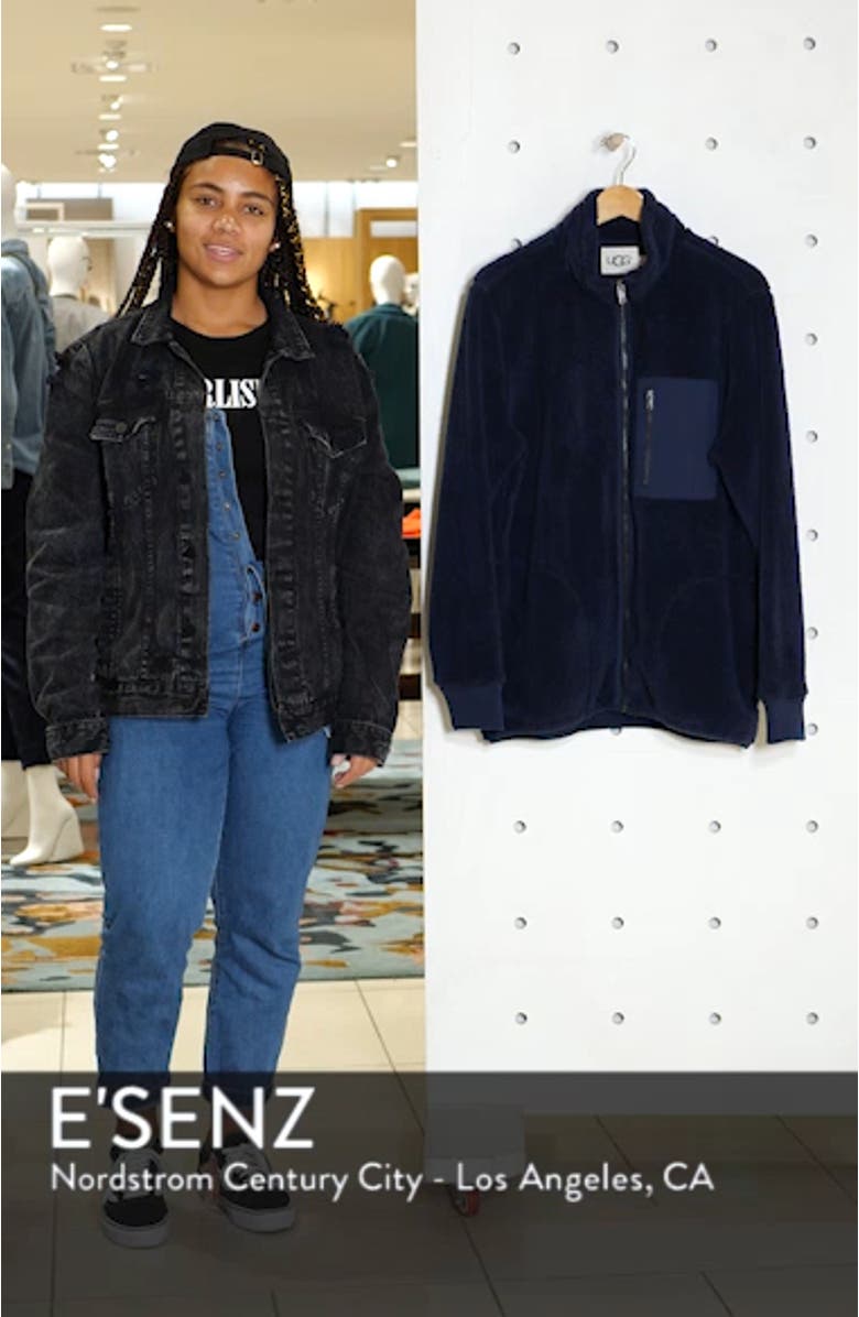 Lucas High Pile Fleece Sweater Jacket, sales video thumbnail