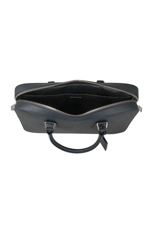 Sandro Reconstituted Leather Briefcase In Gray