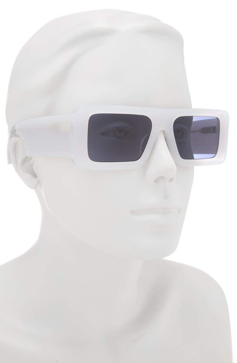 Off-White 54mm Troy Square Sunglasses, Alternate, color, Grey Blue