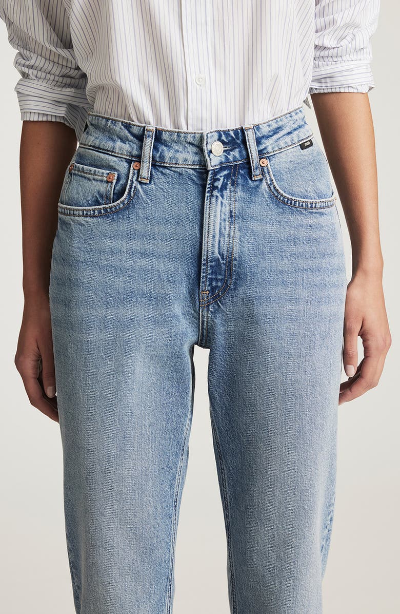 Mavi Jeans New York High Waist Ankle Straight Leg Jeans, Alternate, color, Dark Vintage Classic