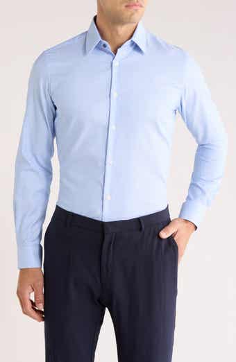 Duchamp Diamond Print Slim Fit Dress Shirt