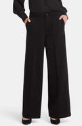 NYDJ Whitney High Waist Wide Leg Ponte Knit Trousers