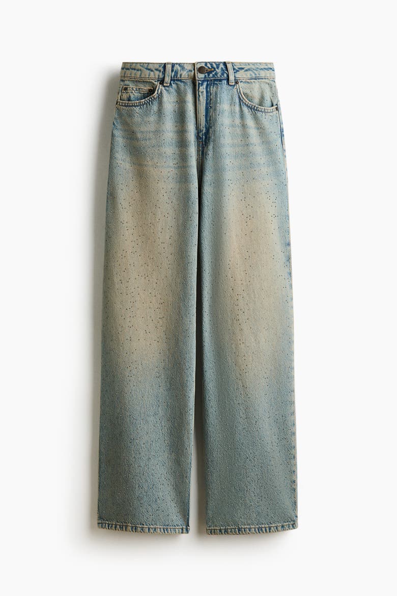 Straight Regular-waist Jeans, Alternate, color, Denim blue
