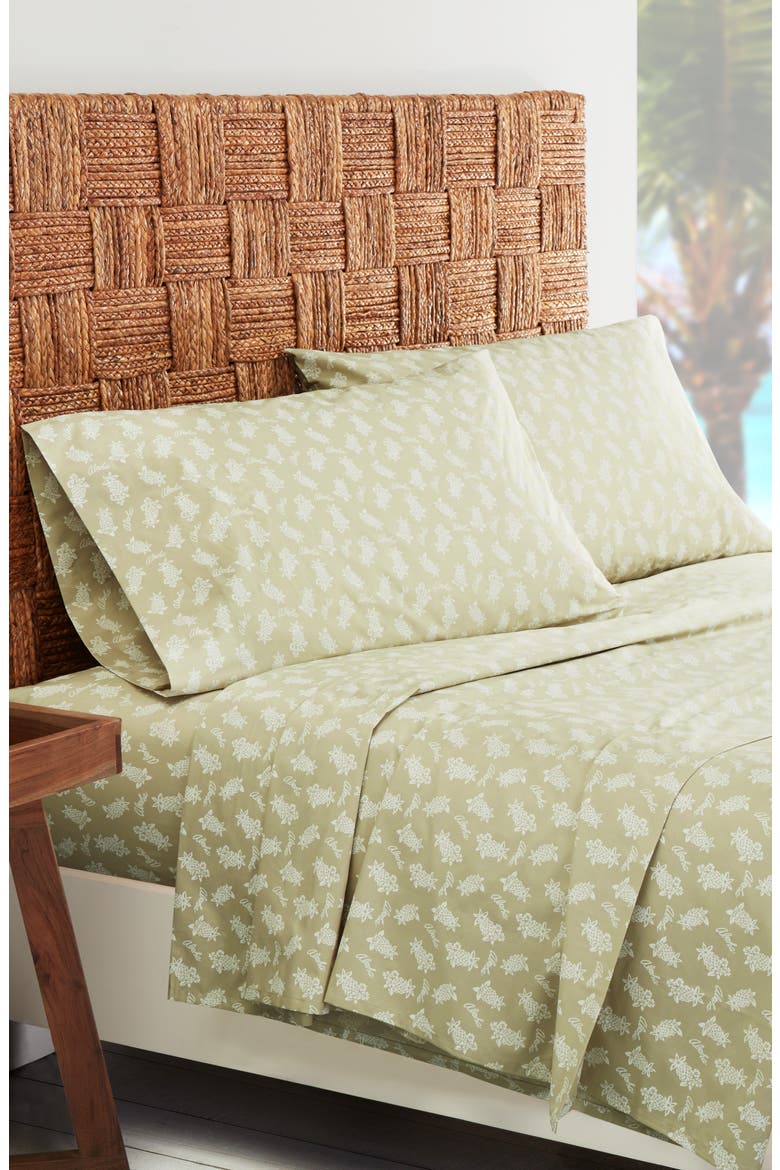 Aloha Pineapple Set of 2 Pillowcases, Alternate, color, SAGE