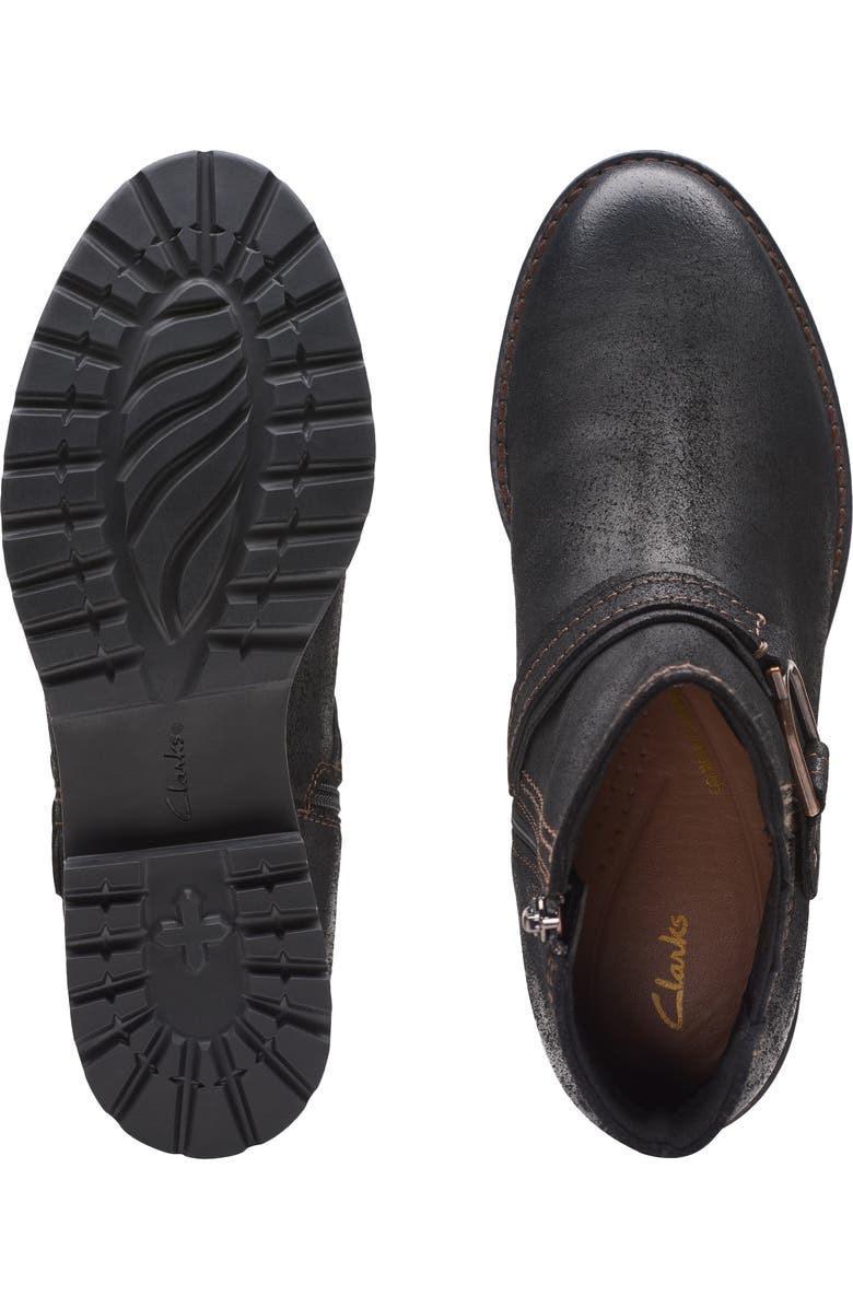 Clarks<sup>®</sup> Aspra Buckle Ankle Bootie, Alternate, color,