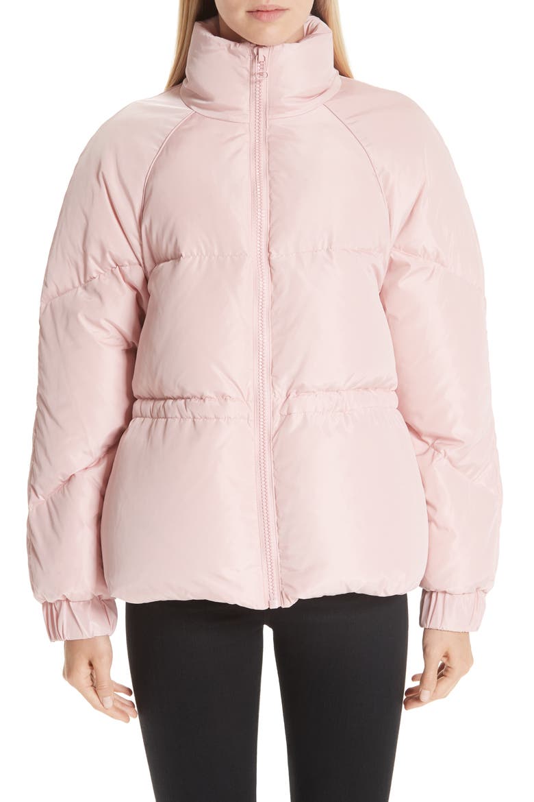Tech Down Puffer Jacket, Main, color, SILVER PINK 499