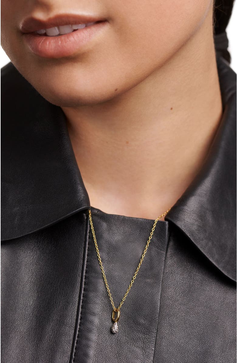 PDPAOLA Pavé Lava Necklace, Alternate, color,