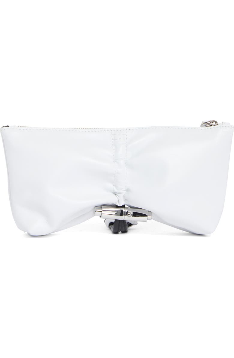 Longchamp Le Roseau Small Clutch, Alternate, color, White