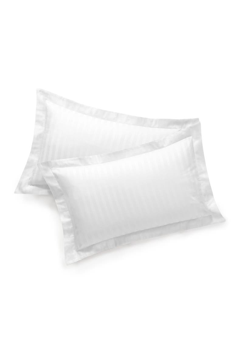 Stripe Sateen 2-Pack Pillowcases, Alternate, color, WHITE