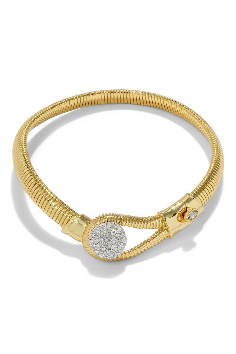 Solanales Crystal Pavé Pebble Collar Necklace, Main, color, CRYSTALS