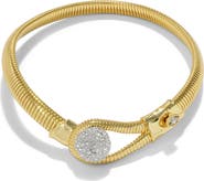 Alexis Bittar Solanales Crystal Pavé Pebble Collar Necklace