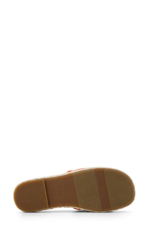 Toms Abby Plaftorm Slide Sandal In Red
