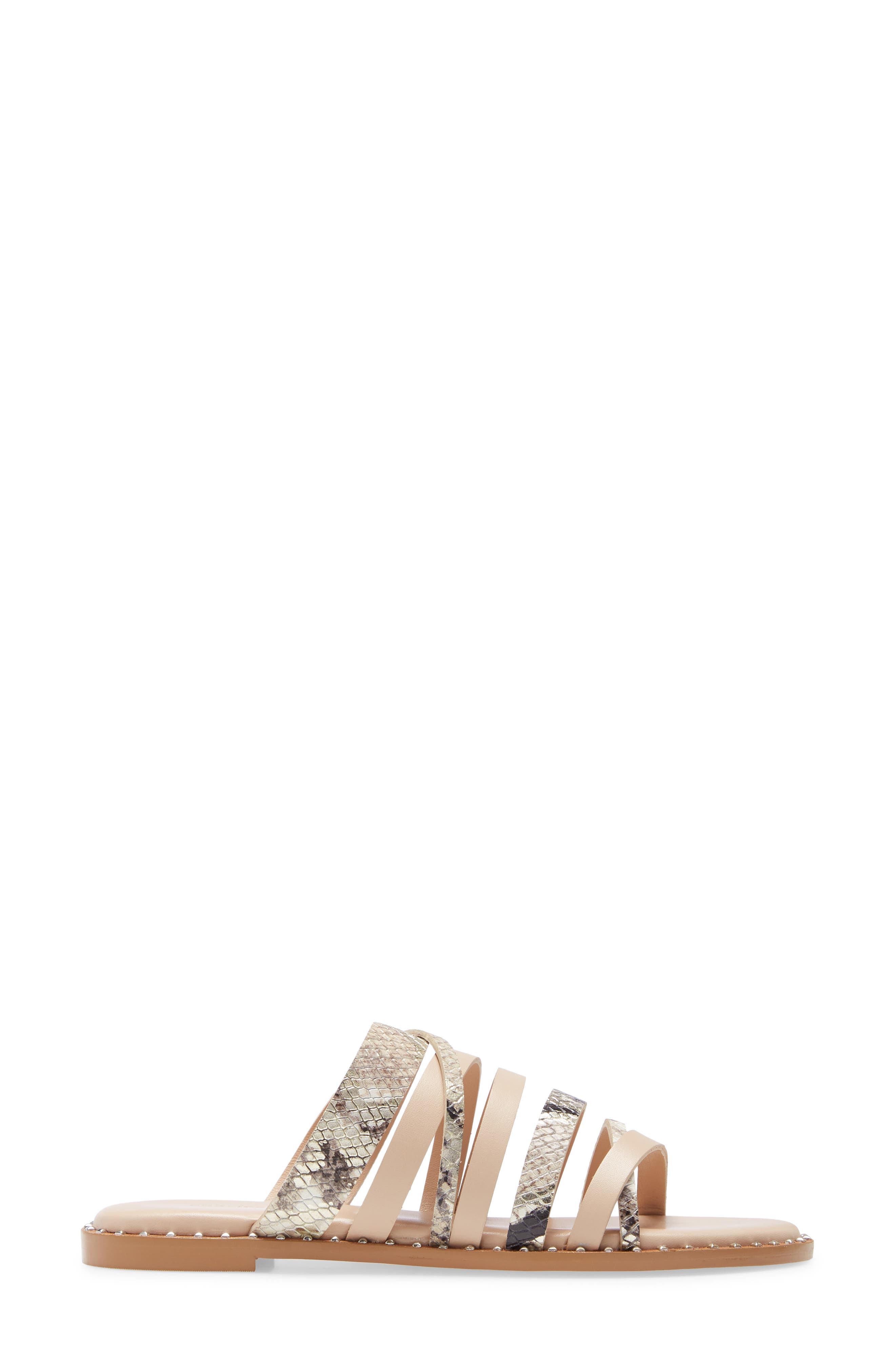 Source Slide Sandal, Alternate, color, NUDE/ WHITE LEATHER