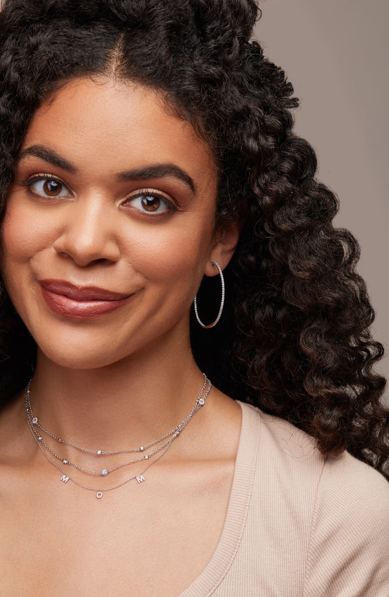 Bony Levy Pavé Diamond Hoop Earrings, Alternate, color, 