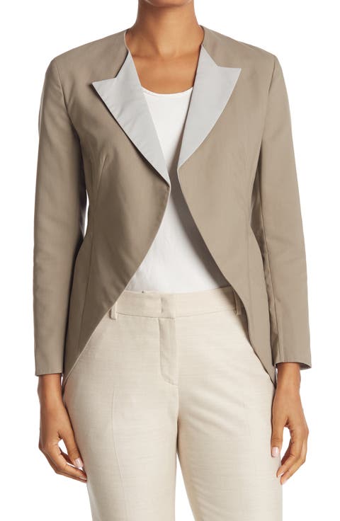 Bi-Color Lapel Jacket