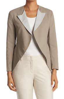 Akris Bi-Color Lapel Jacket