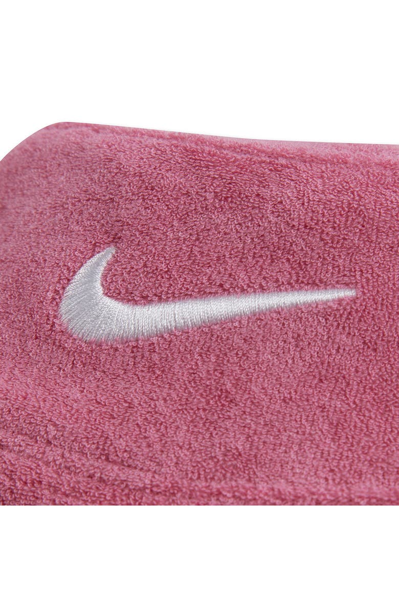 Nike Essentials Romper & Terry Cloth Bucket Hat, Alternate, color, Nike Peony