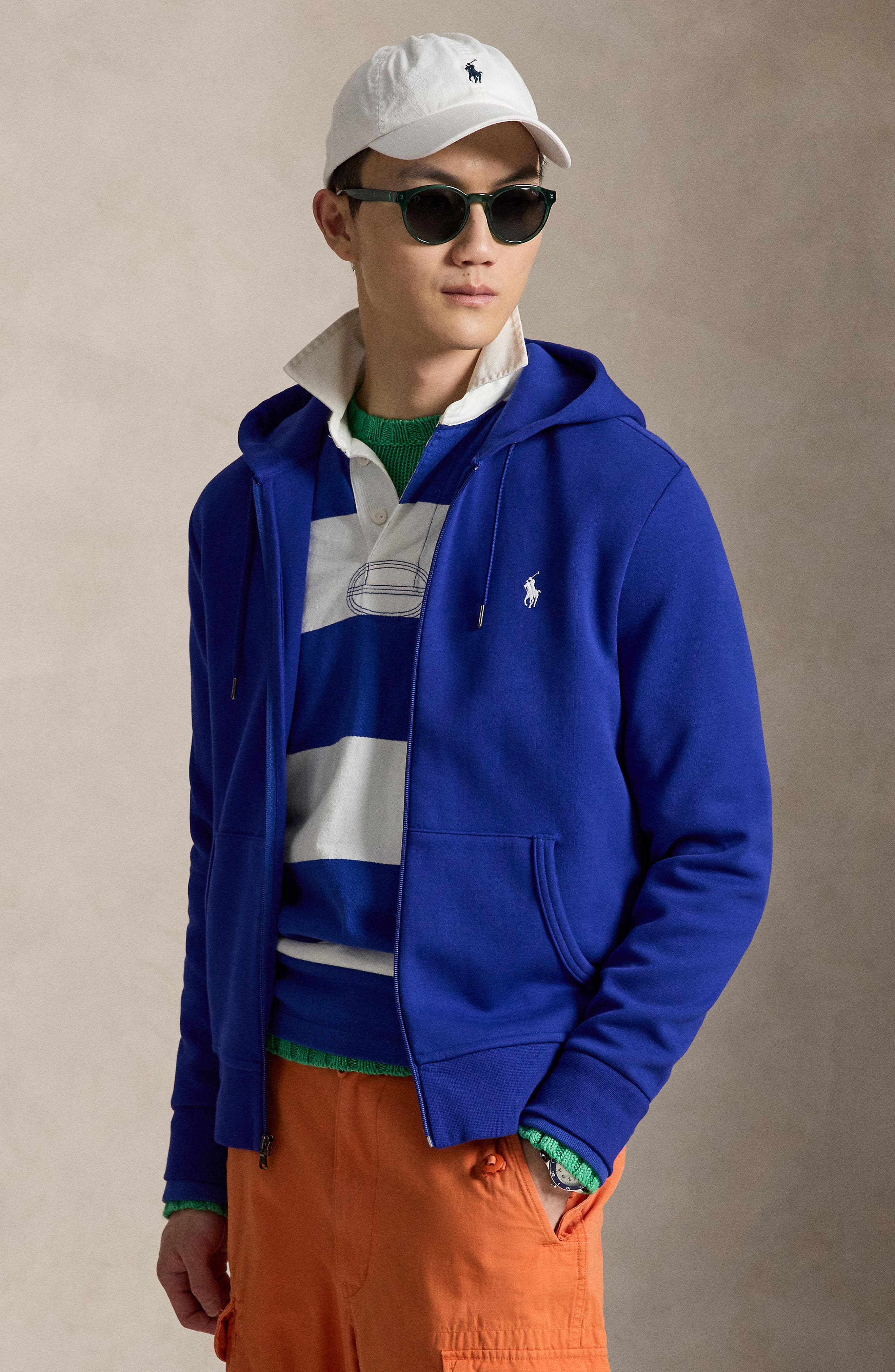 Polo Ralph Lauren Double-Knit Full Zip Hoodie (Men) | Nordstrom