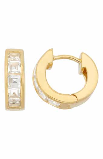 FZN Gemstone Huggie Hoop Earrings