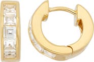 FZN Gemstone Huggie Hoop Earrings