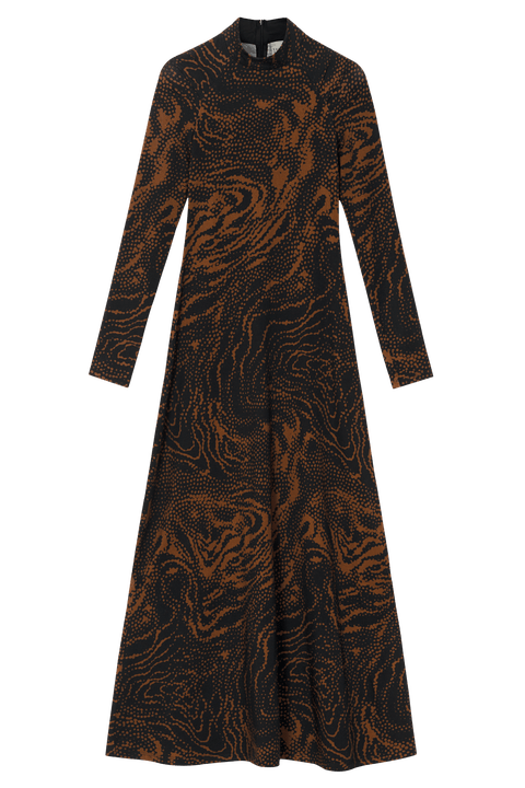 Speculus Turtleneck Jersey Maxi Dress