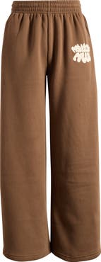 Princess Polly Logo Wide Leg Sweatpants