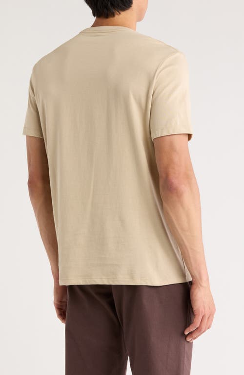 Calvin Klein Standard Logo Cotton Crewneck T-shirt In White Pepper