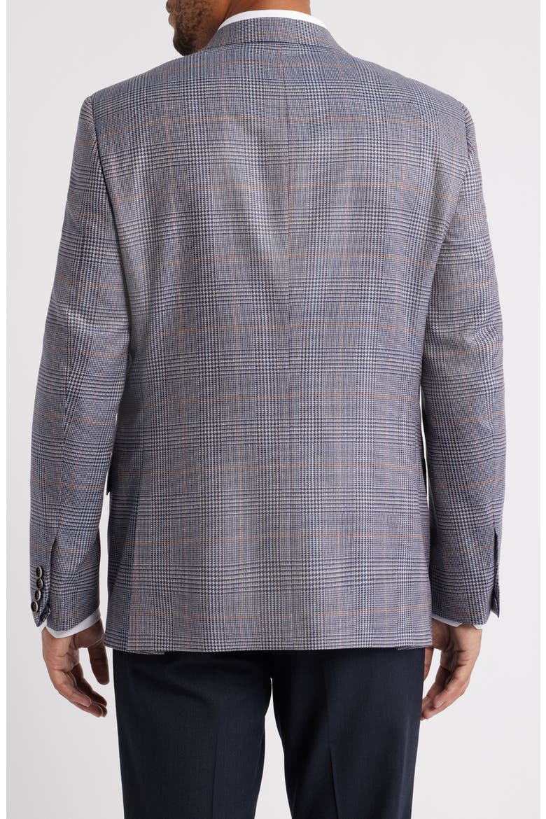 Regular Fit Delfino Light Blue Glen Check Wool Sport Coat, Alternate, color, LIGHT BLUE