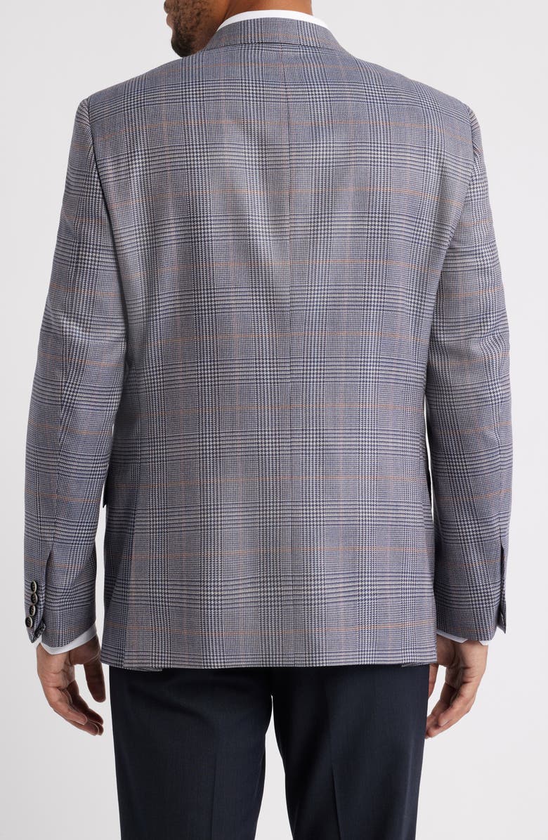 Heritage Gold Delfino Light Blue Glen Check Wool Sport Coat, Alternate, color, Light Blue