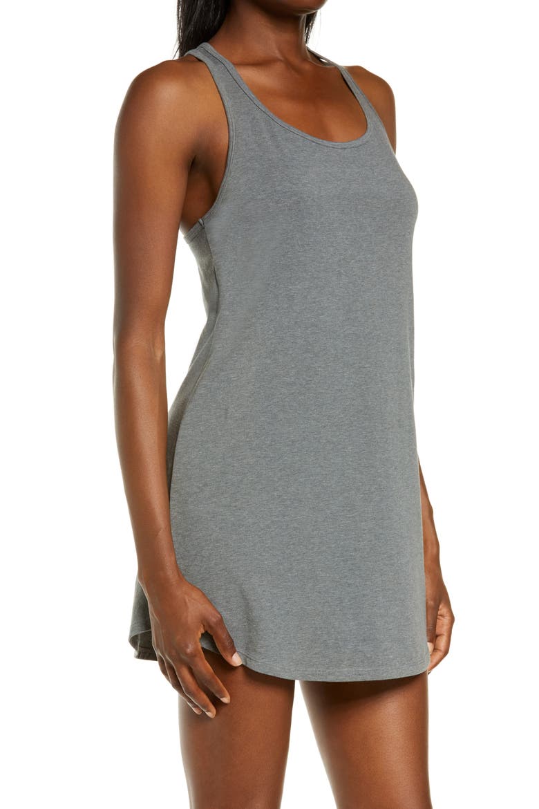 Stretch Organic Cotton Chemise, Alternate, color, SLATE
