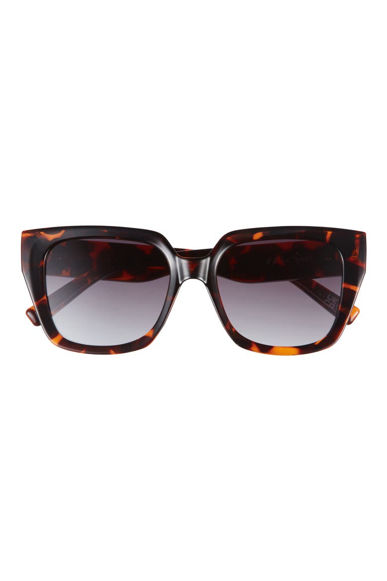The Illusion 54mm Gradient Square Sunglasses, Main, color, TORTOISE / KHAKI GRADIENT