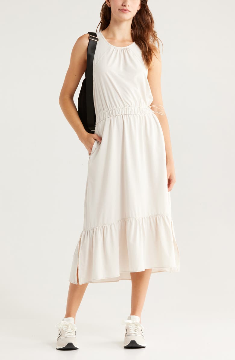 Zella Day Out Sleeveless Dress, Alternate, color, Grey Moonbeam