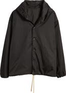 Fear of God Essentials Gender Inclusive Embroidered Logo Textured Nylon Coach's Jacket