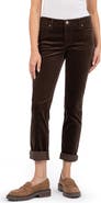 KUT from the Kloth Catherine Stretch Cotton Corduroy Boyfriend Pants