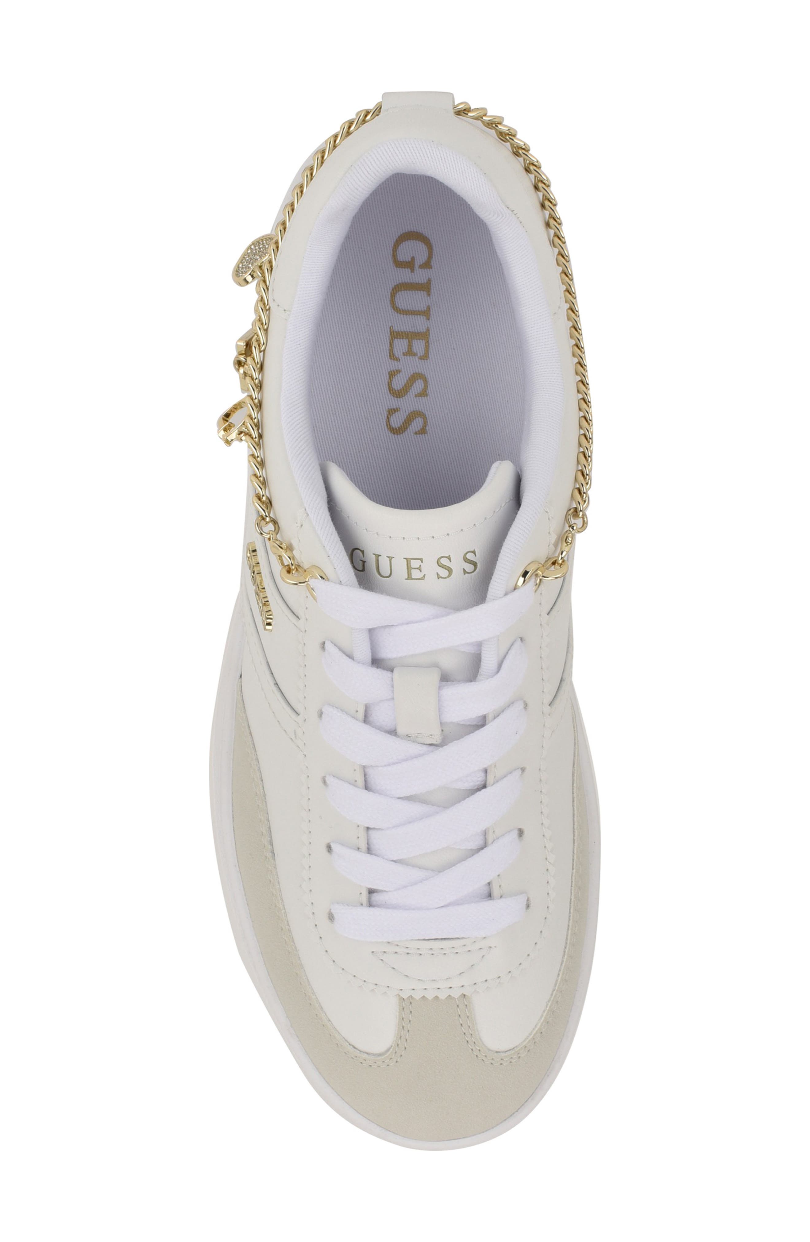 GUESS Naoko Sneaker, Alternate, color, White