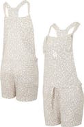 CONCEPTS SPORT Women's Concepts Sport Cream Los Angeles Dodgers Montana Hacci Knit Romper Overalls