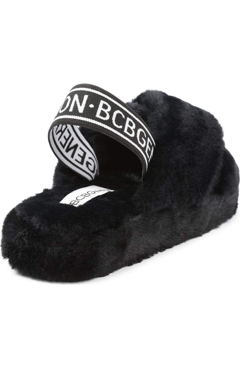 BCBGeneration Soffi Faux Fur Slingback Slipper, Alternate, color,