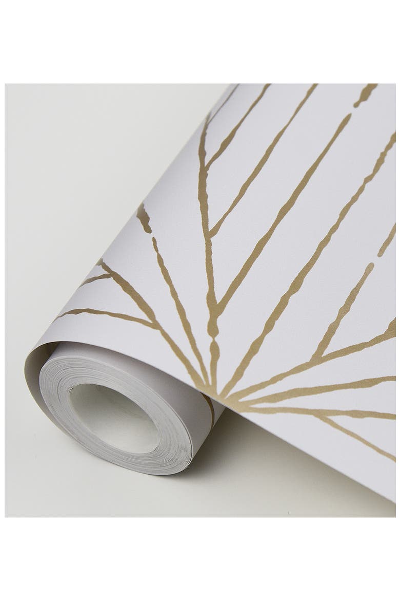 Gold Aurum Peel & Stick Wallpaper, Alternate, color, NEUTRAL