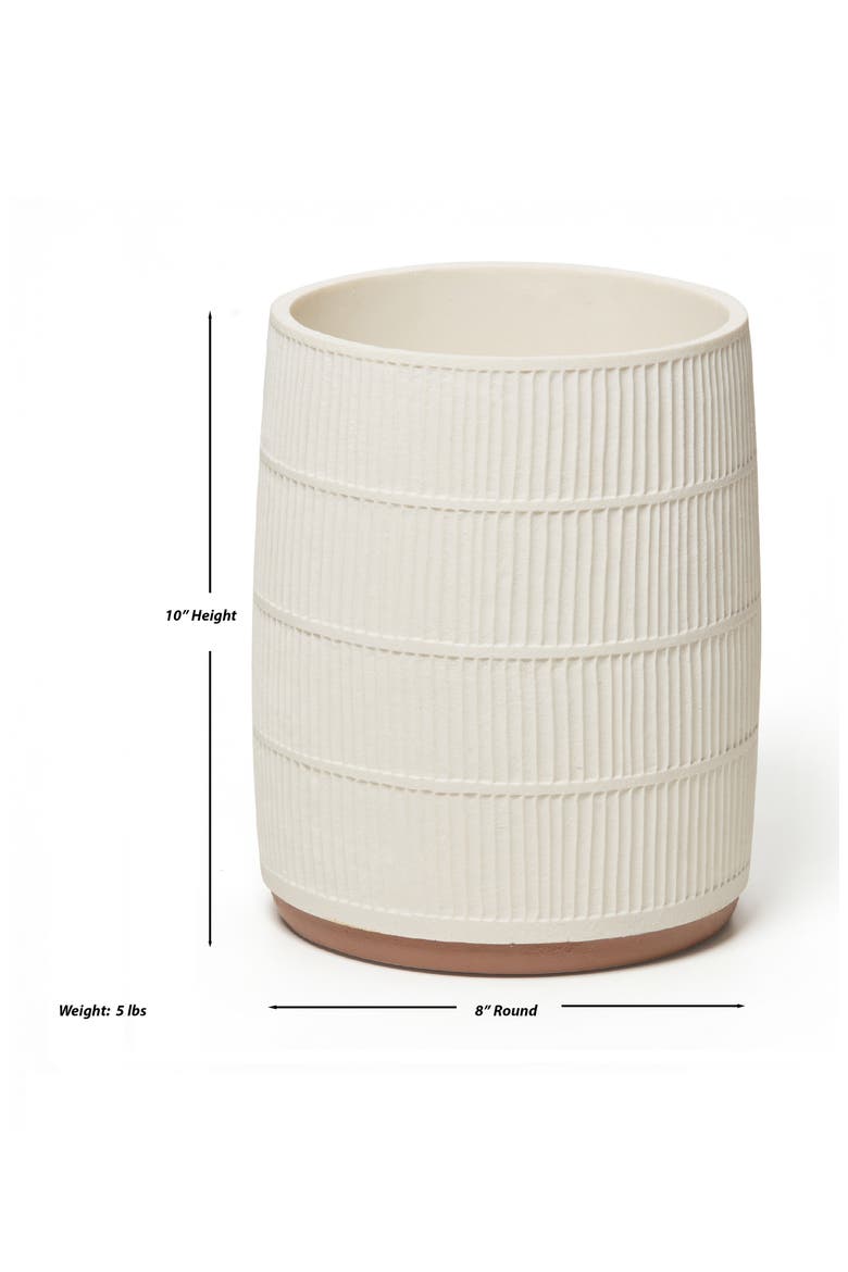 Textured 7-Piece Bath Accessory Set, Alternate, color, CREAM