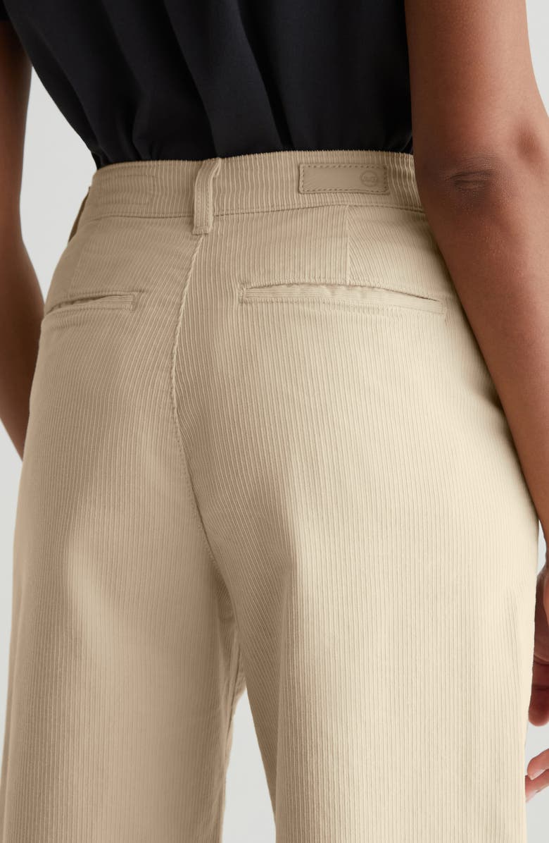 AG Deven Tailored High Waist Wide Leg Corduroy Pants, Alternate, color, 