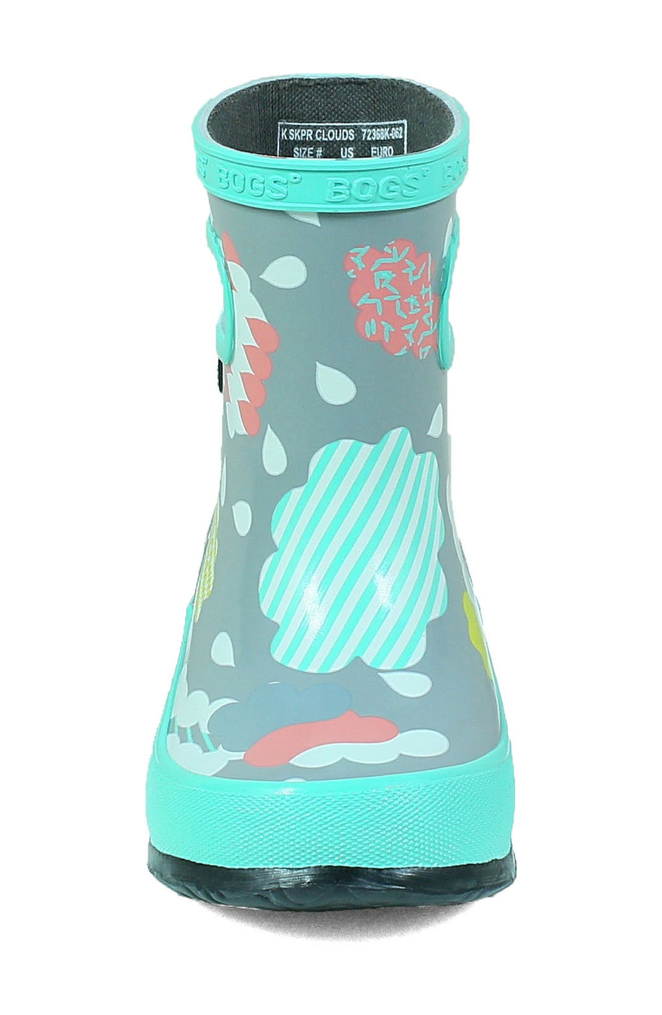 Bogs Clouds Skipper Waterproof Rain Boot, Alternate, color, 