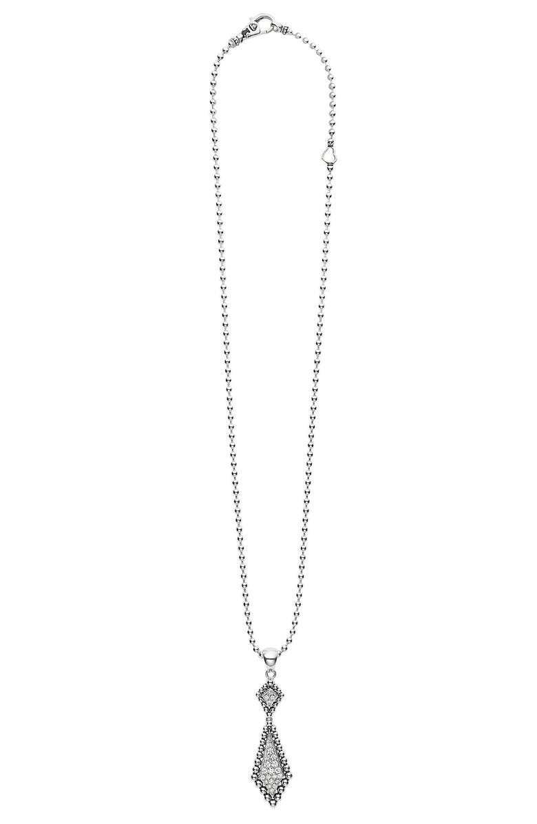 LAGOS Caviar Spark Diamond Pendant Necklace, Alternate, color, 