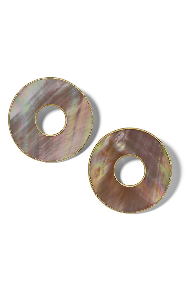 Ippolita 18K Gold Polished Rock Candy Drop Earrings, Main, color, Gold/ Mop