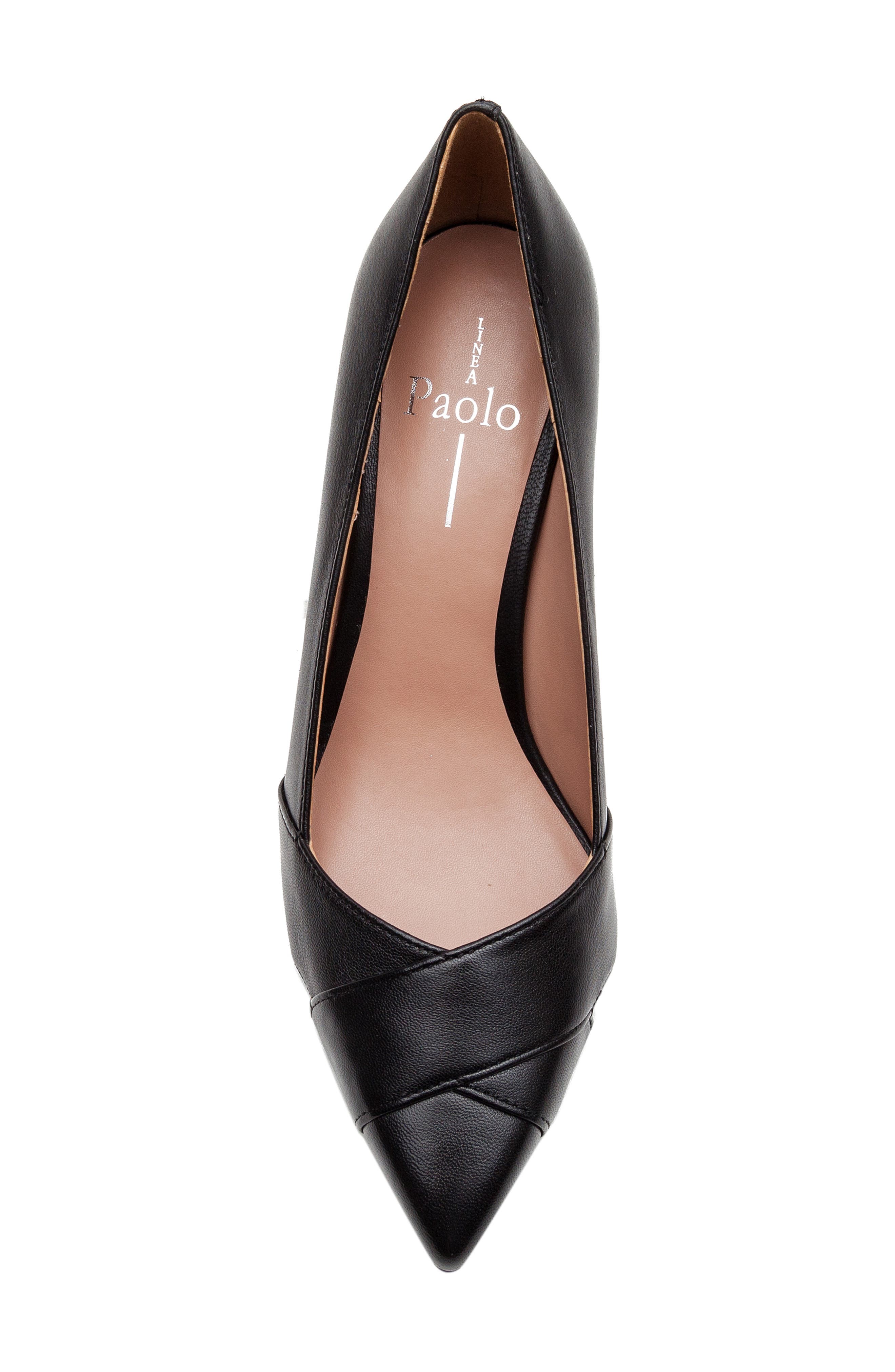 Linea Paolo Palos Pointed Toe Pump, Alternate, color, Black