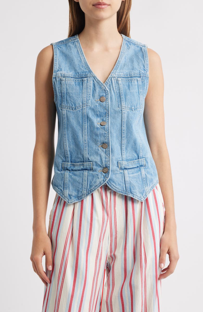 Damson Madder Helly Denim Vest, Main, color, Blue