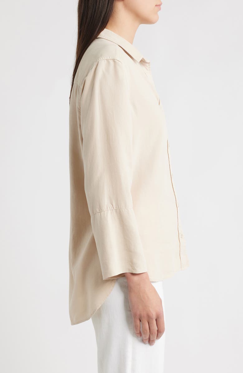 Bella Dahl Shirttail Button-Up Shirt, Alternate, color, Linen Sand