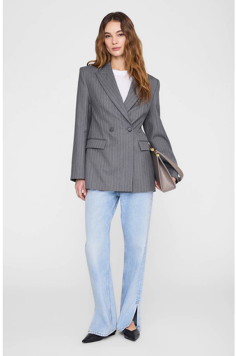 Tiphaine Blazer, Main, color, Light Grey Pinstripe