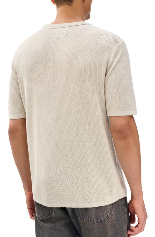Rag & Bone Harvey Cotton Blend Mesh T-shirt In Neutral